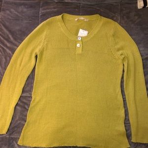 Soft surroundings green sweater
